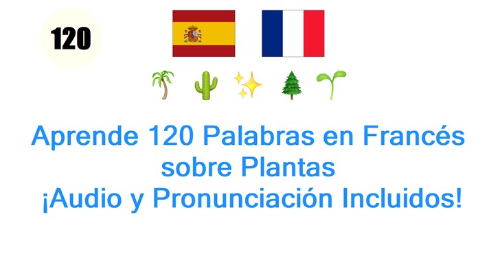 Aprende 120 Palabras en Francés sobre Plantas: ¡Audio y Pronunciación Incluidos!
